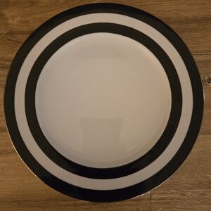 Ralph Lauren Black and White Dinner Plate
